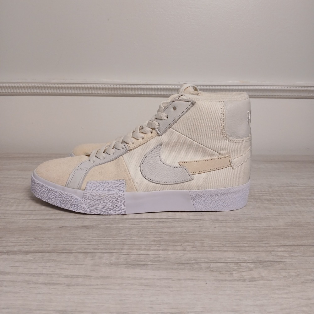 Nike SB Zoom Blazer Mid Premium Mosaic Sail White FB3262-100 Mens 9.5
